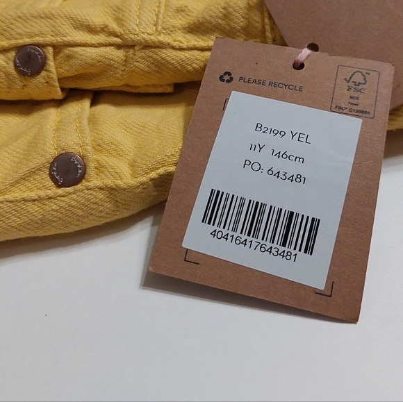 Mini Boden nwt yellow shorts size 11 - Picture 13 of 16